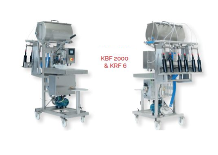 Kombinácia plničky KBF2000 s plničkou KRF 6/8