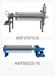 Komorové filtračné lisy KKF470/15-6 / KKF630/20-6 / KKF800/20-16 Komorové filtračné lisy KKF470/15-6 / KKF630/20-6 / KKF800/20-16